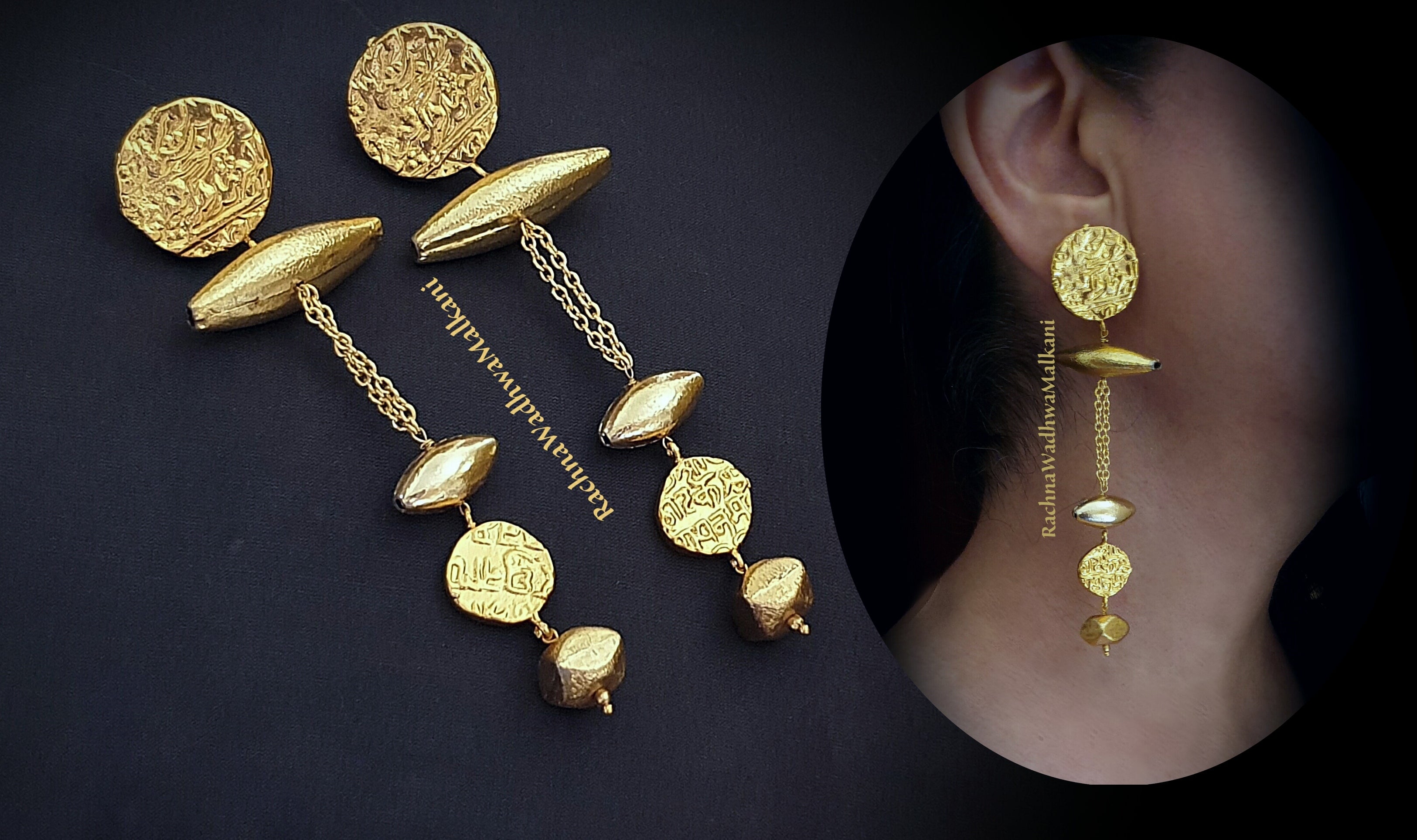 Ancient gold sale earrings